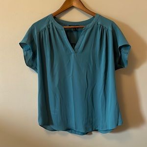 Teal Banana Republic Short Sleeved Blouse